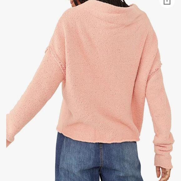 Free People San Vicente pull over in peach NWT extra small - Picture 2 of 3